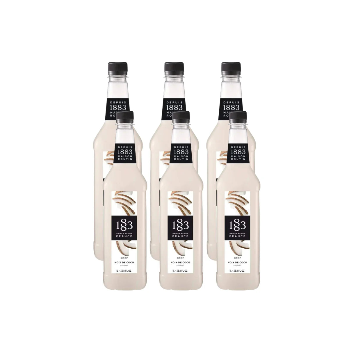 1883 Coconut Syrup 1L Glass Bottle