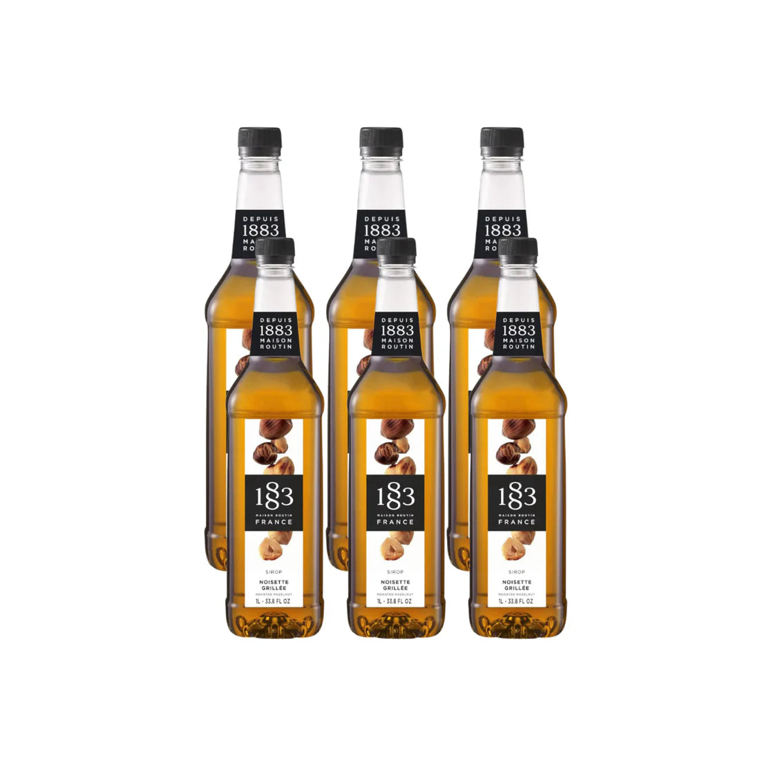 1883 Roasted Hazelnut Syrup 1L Glass Bottle