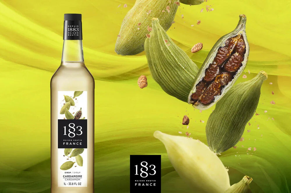 1883 Cardamom Syrup 1L Glass Bottle