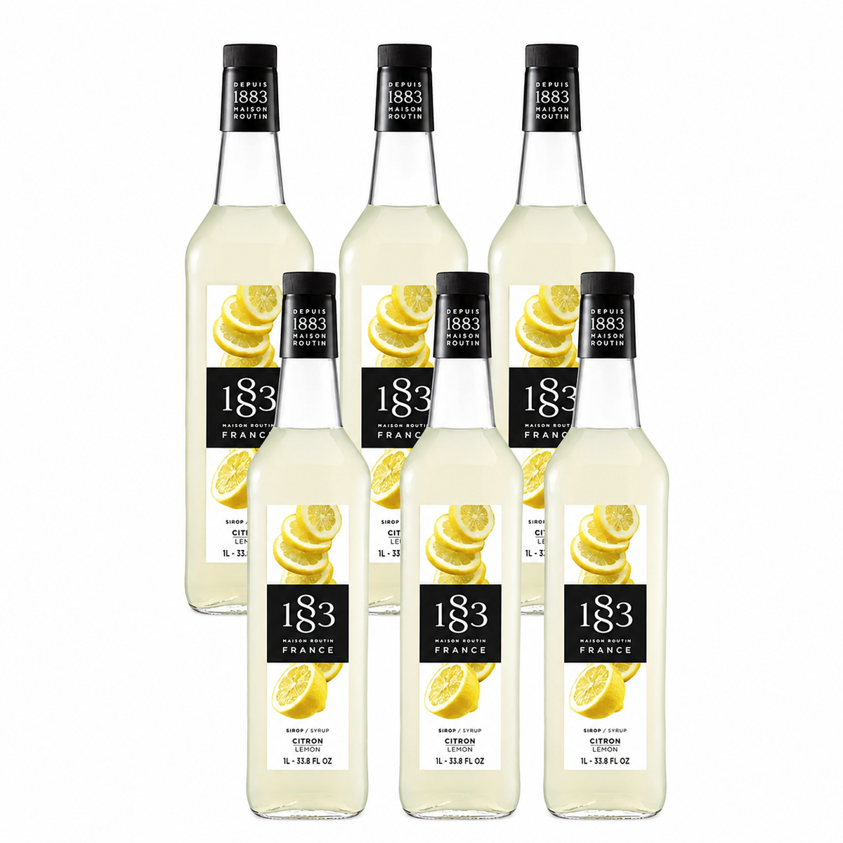 1883 Lemon Syrup 1L Glass Bottle