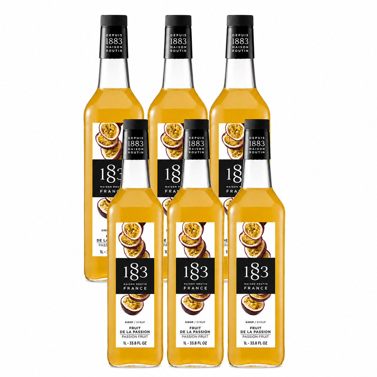 1883 Passion Fruit Syrup 1L Glass Bottle