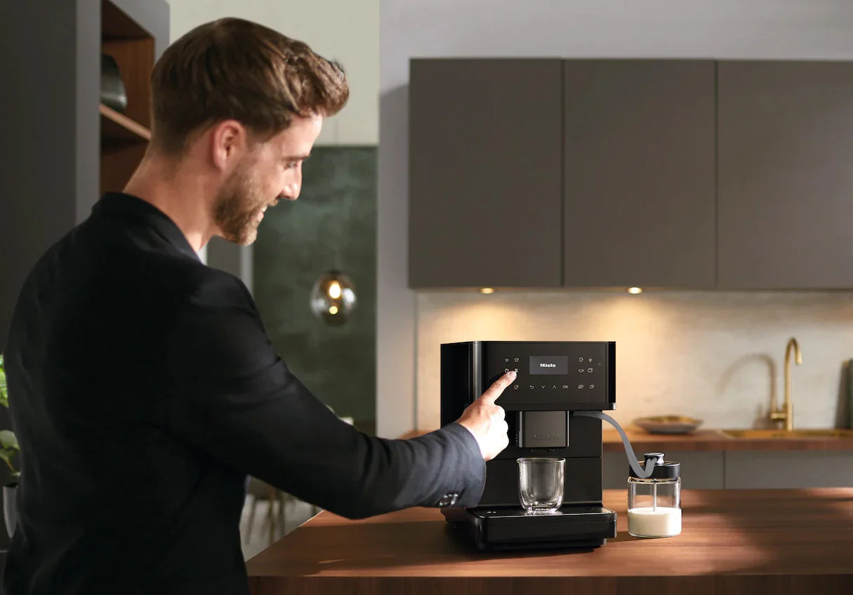 Miele - CM6360 OBSW/MATT Milk Perfection Superautomatic Countertop Espresso Machine Matte Black 125th Anniversary Edition