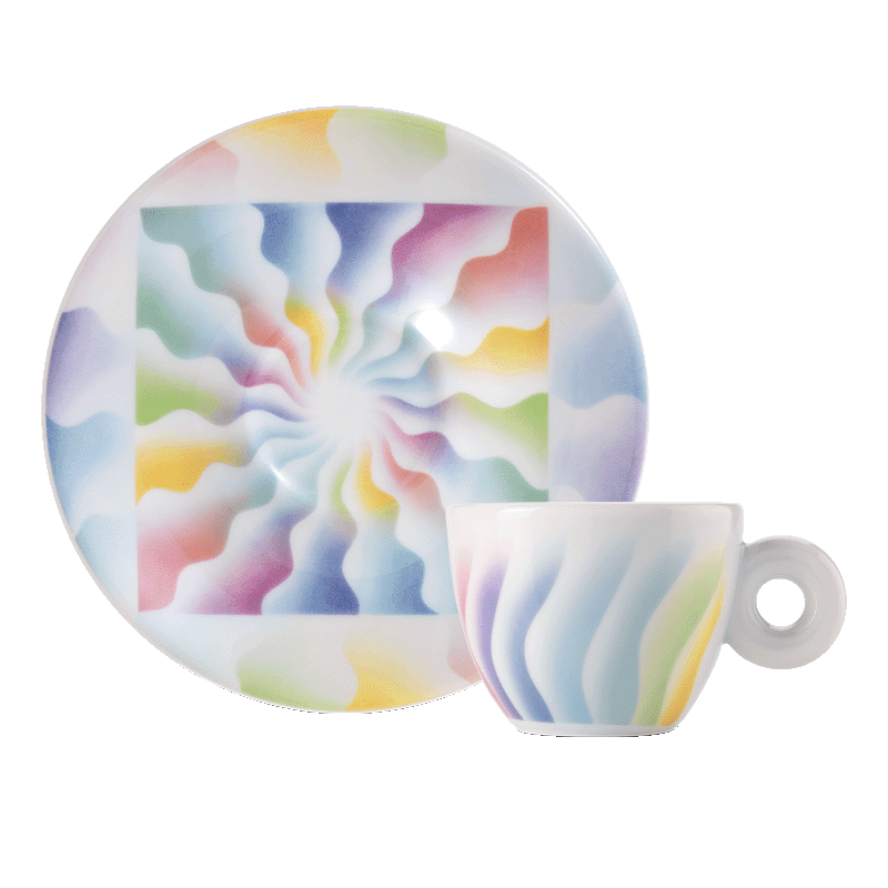 illy Art Collection Espresso Cups and Saucers by Judy Chicago - Set of 4 - 24625