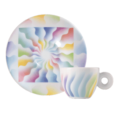 illy Art Collection Espresso Cups and Saucers by Judy Chicago - Set of 4 - 24625