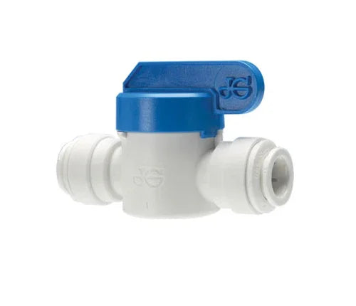 3/8" to 3/8" OD Tubing Push In John Guest Inline Shutoff Valve #PPSV041212W 3/8" to 3/8" OD Tubing Push In John Guest Inline Shutoff Valve #PPSV041212W