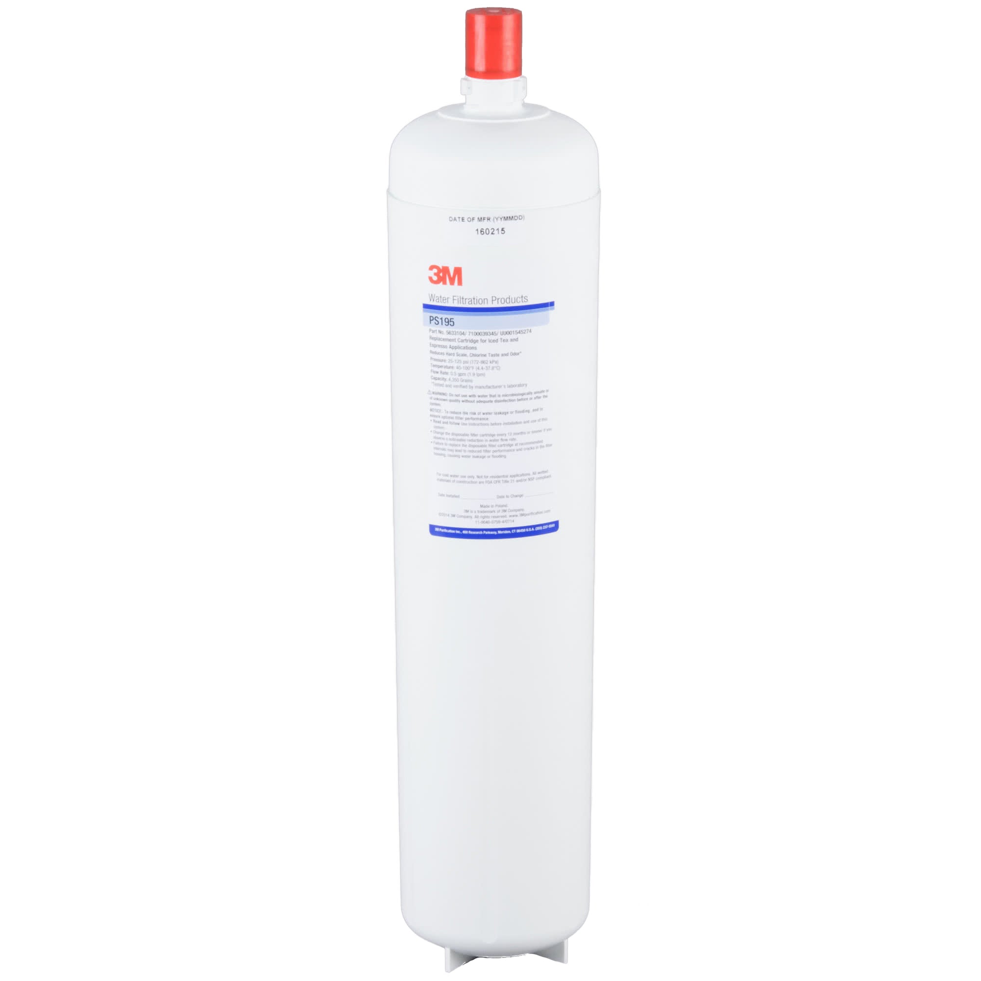 3M Cuno PS195 Retrofit Scale, Chlorine Taste and Odor Reduction Cartridge