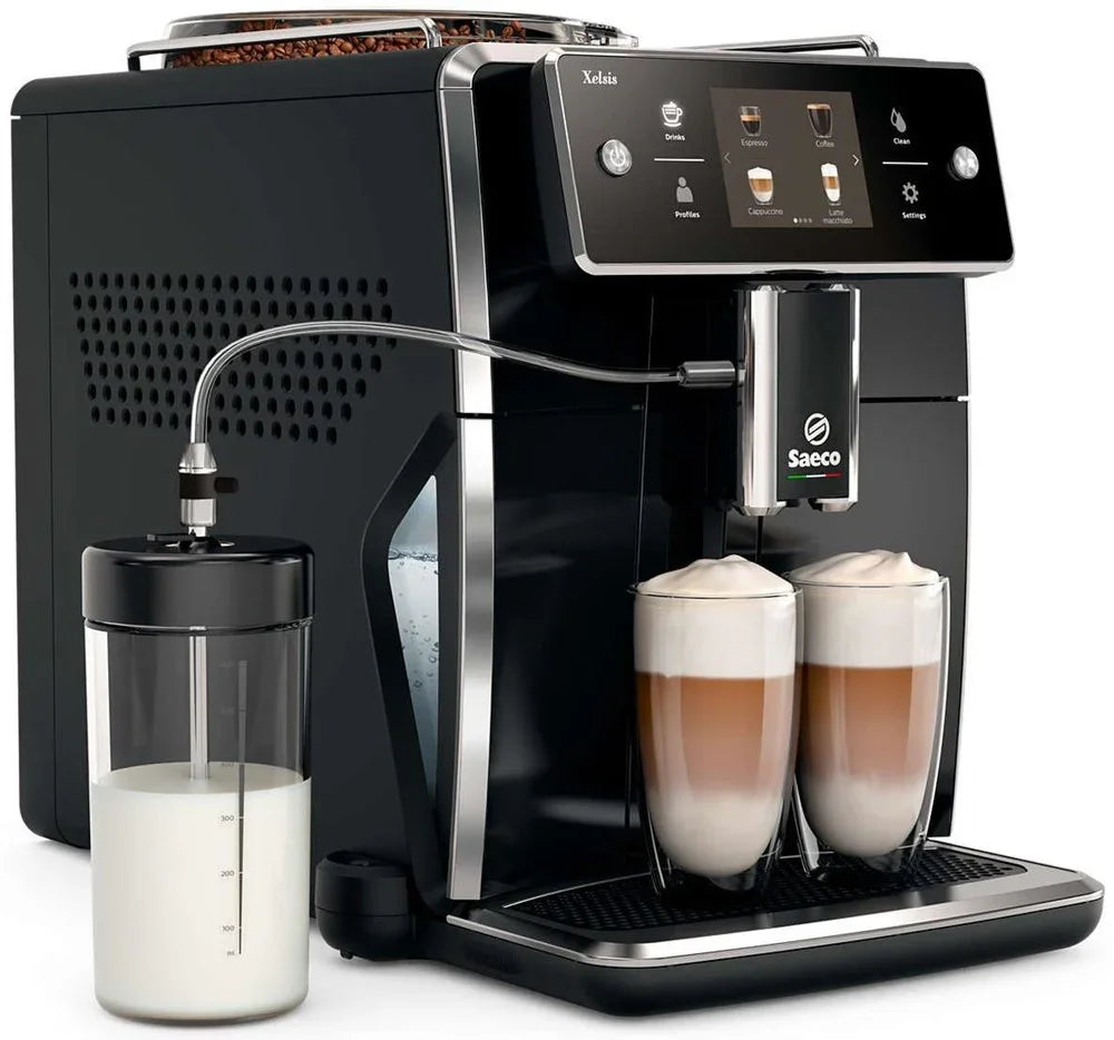 Saeco Round Milk Carafe with Black Lid - #421944075461
