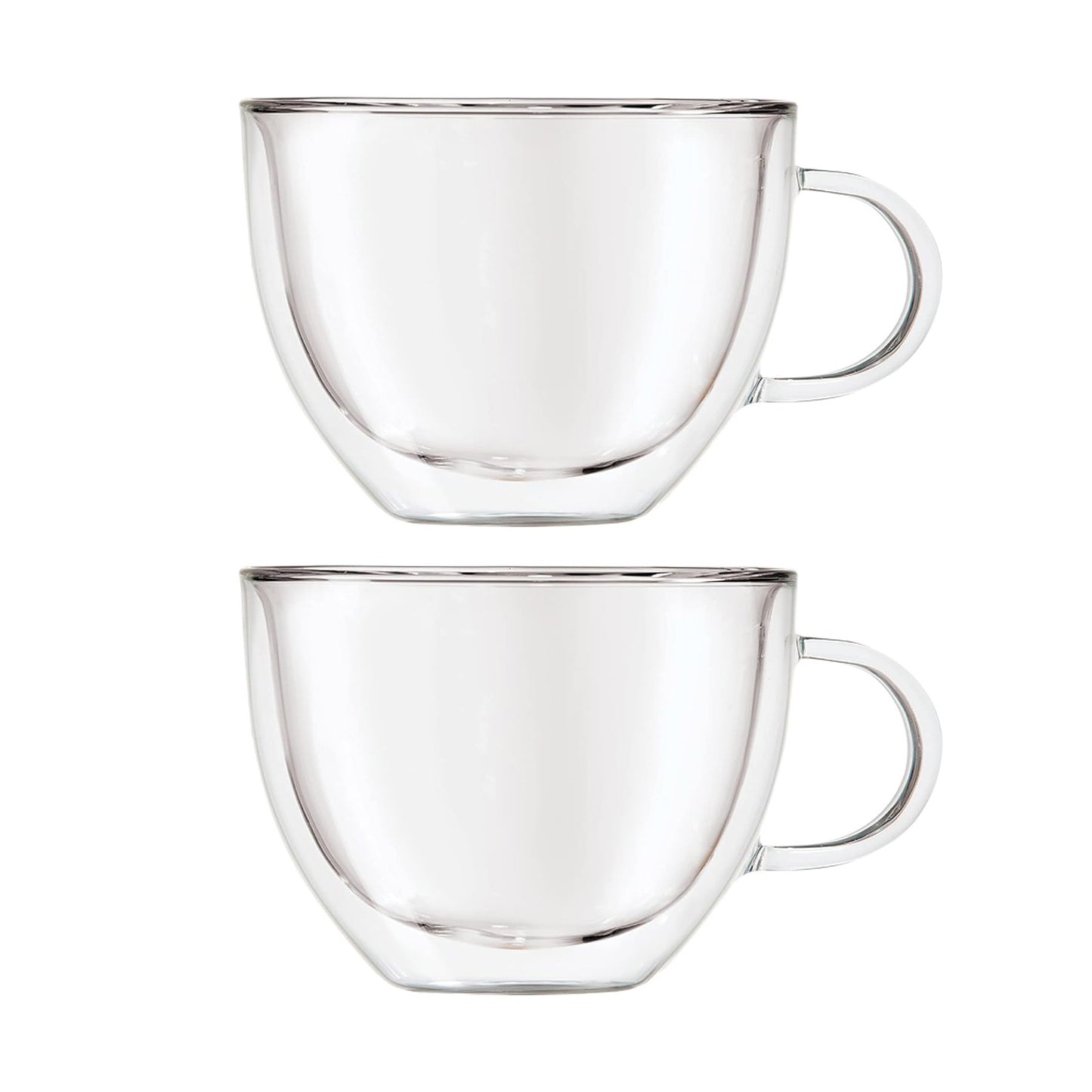 Danesco Oggi Double Wall Latte / Coffee Mugs 16 fl.oz / 475ml - Set of 2 #6585