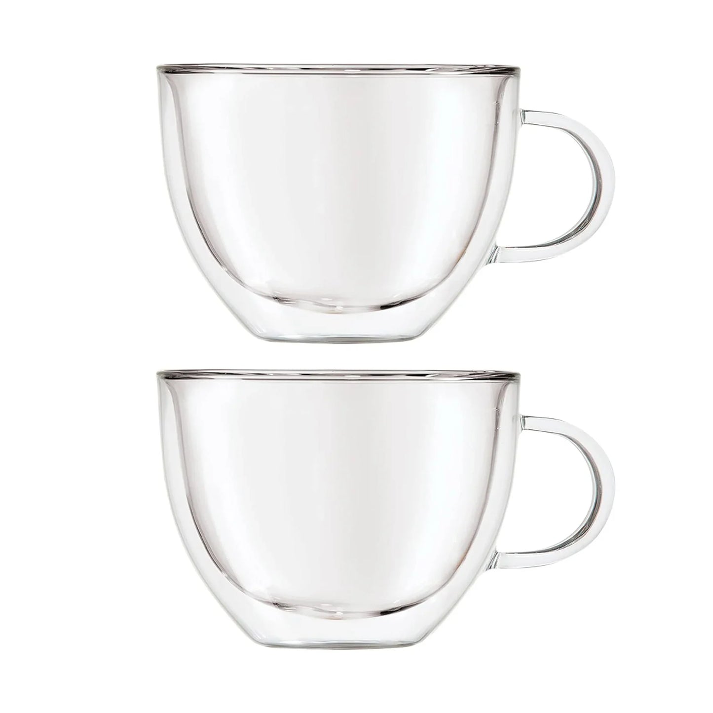 Danesco Oggi Double Wall Latte / Coffee Mugs 16 fl.oz / 475ml - Set of 2 #6585