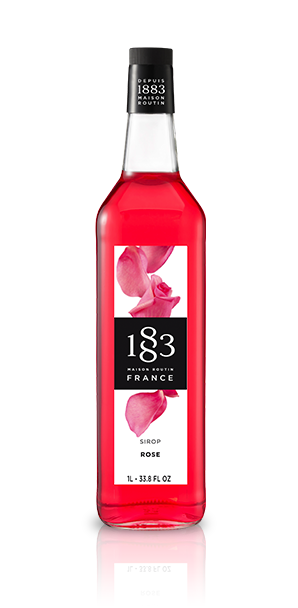 1883 Rose Syrup 1L Glass Bottle