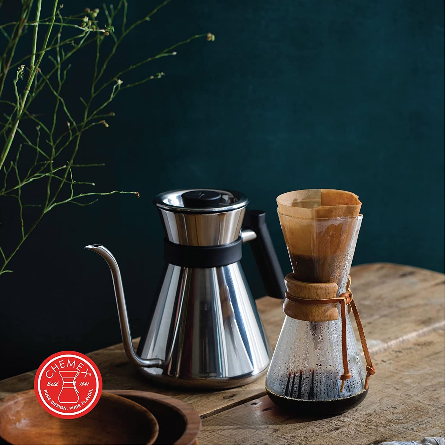 Chemex Chettle Stovetop Gooseneck Kettle Polished - CHT-SS-1-P