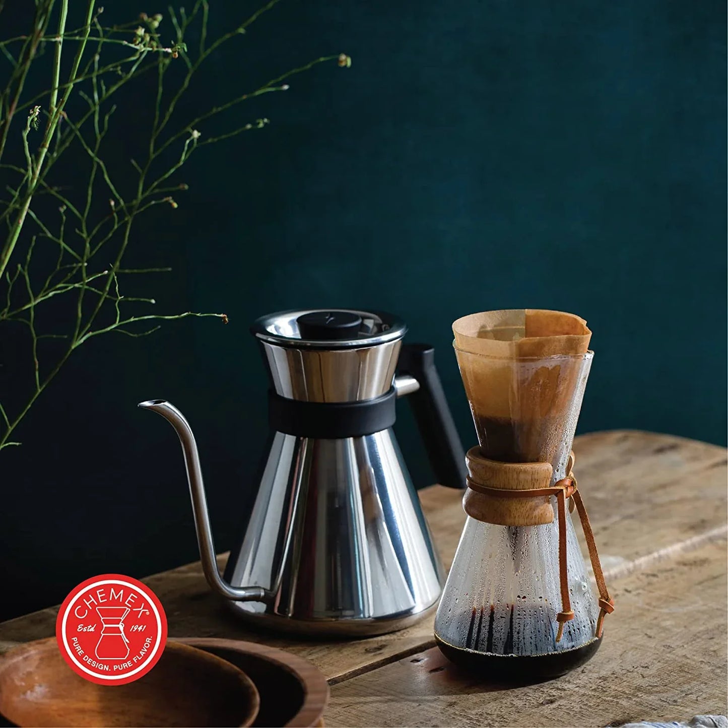 Chemex Chettle Stovetop Gooseneck Kettle Polished - CHT-SS-1-P