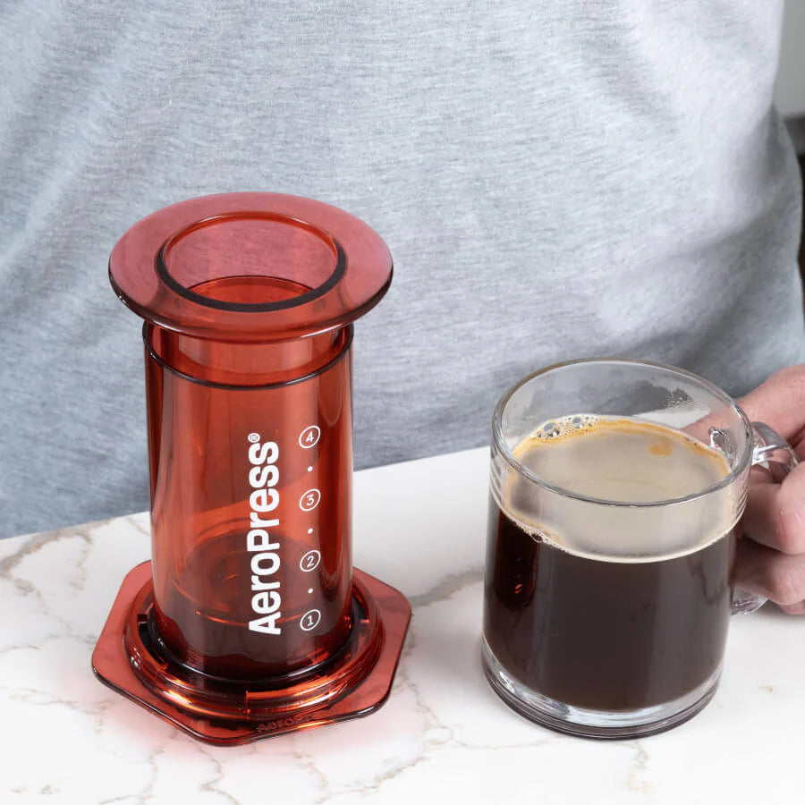 AeroPress Clear Red Coffee Maker - #65208-9-RD