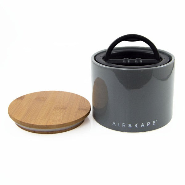 AirScape Ceramic 32oz Coffee Canister 4" - Slate Grey