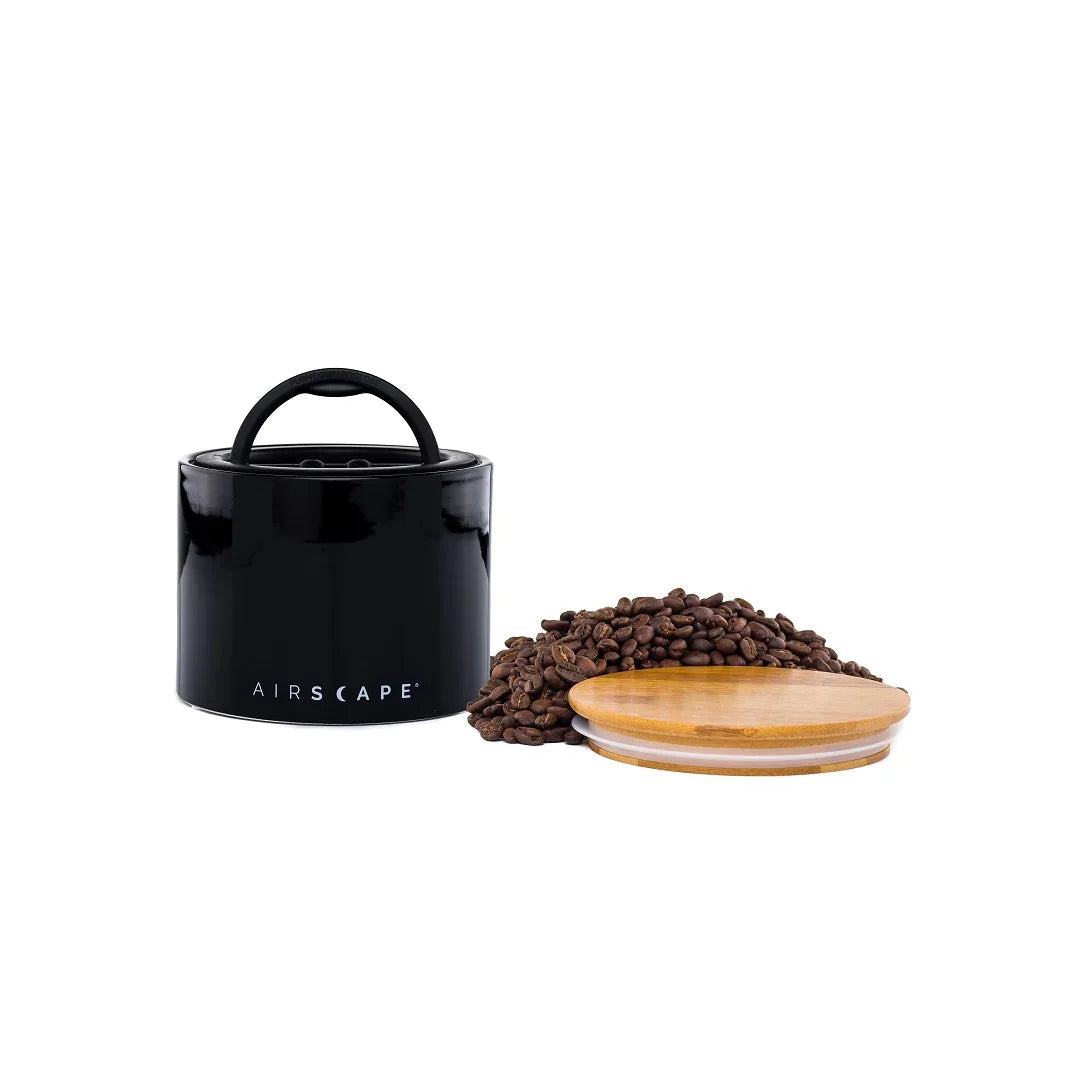 AirScape Ceramic 32oz Coffee Canister 4" - Obsidian Black