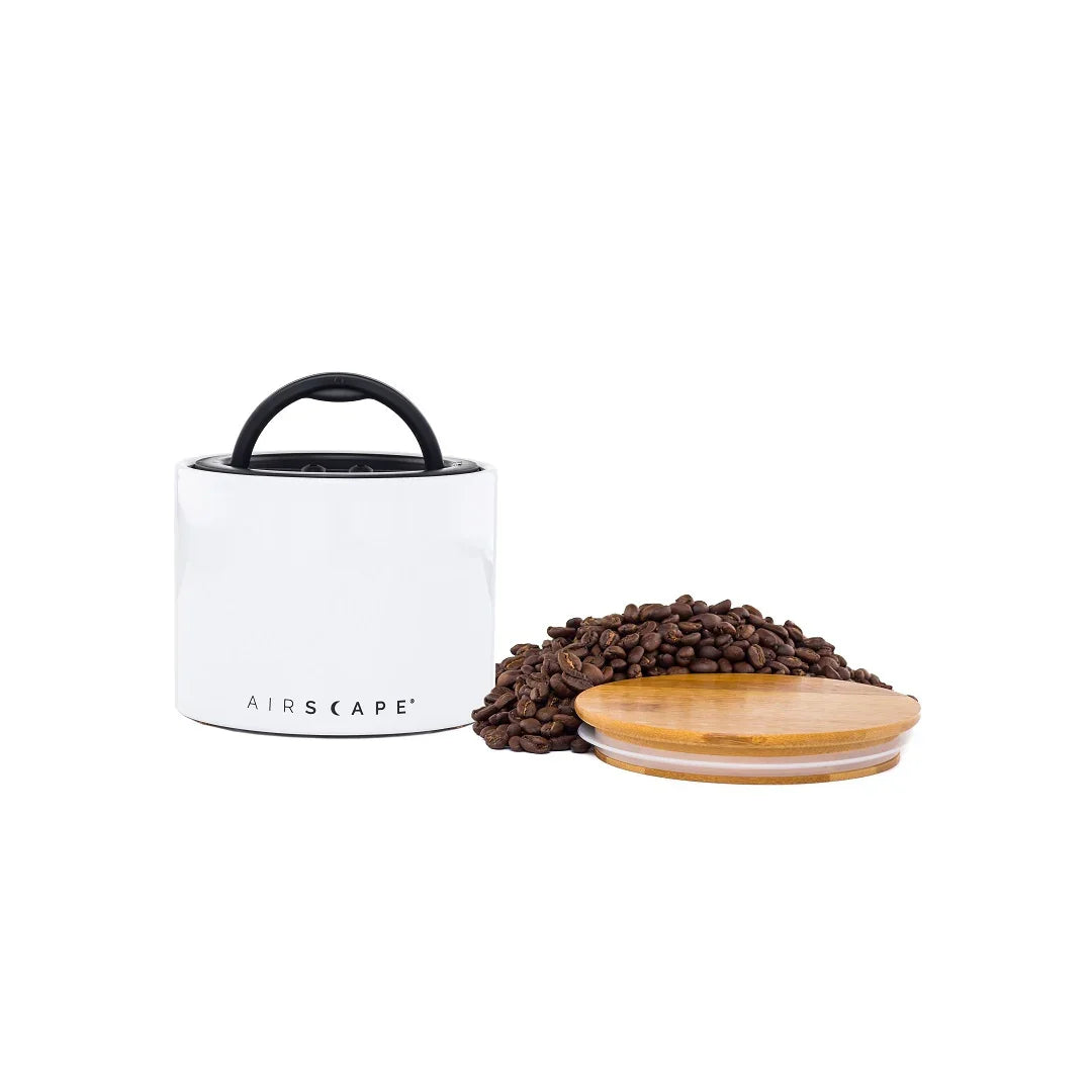AirScape Ceramic 32oz Coffee Canister 4" - White