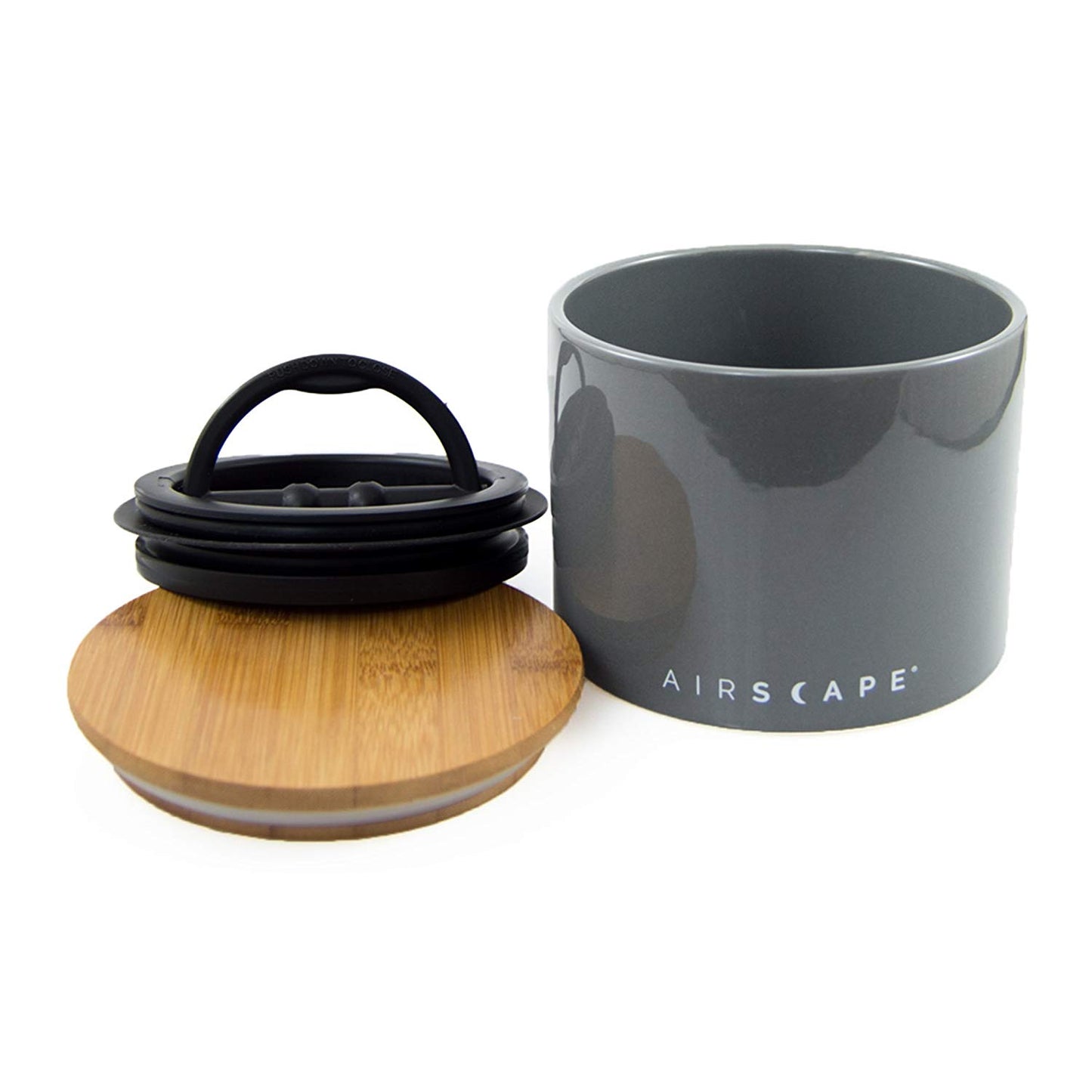 AirScape Ceramic 32oz Coffee Canister 4" - Slate Grey