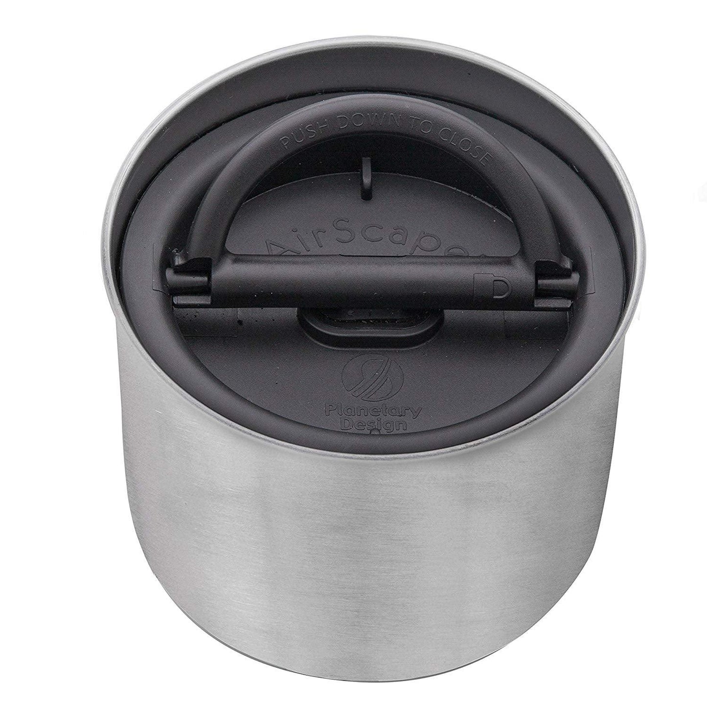 Planetary Design AirScape Classic Stainless Steel 32oz Coffee Canister 4" - Brushed Steel