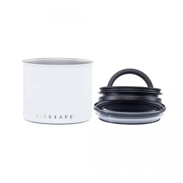 Planetary Design AirScape Stainless Steel 32oz Coffee Canister 4" - Chalk White AS2004