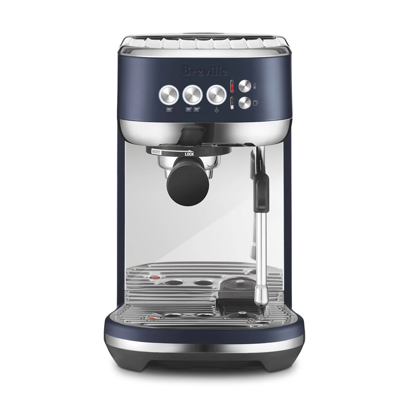 Breville - Bambino Plus Espresso Machine Damson Blue - BES500DBL