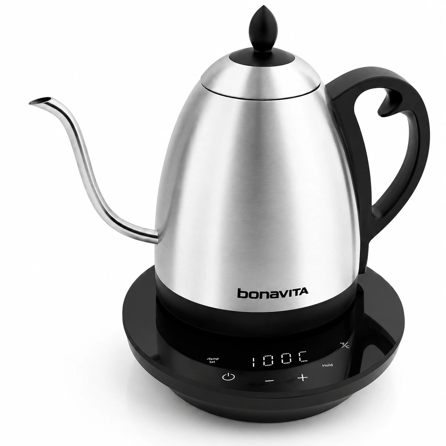 Bonavita - Cosmopolitan 1.0L Gooseneck Variable Temperature Kettle Brushed Stainless Steel - BVK2024GT