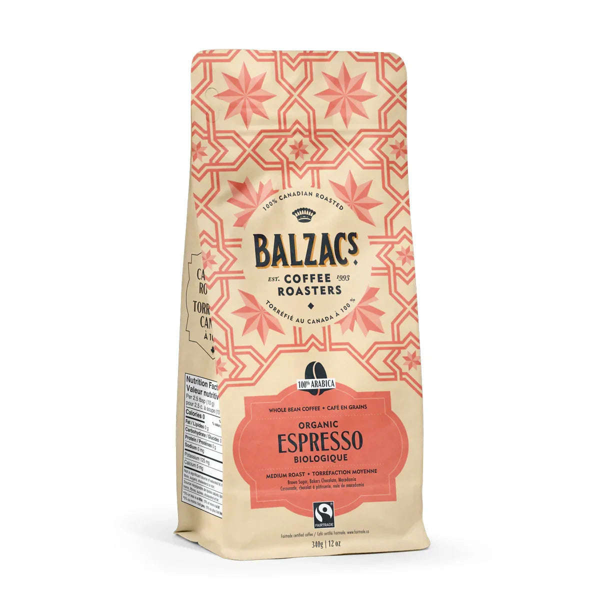 Balzac's Coffee Roasters Espresso Blend Beans - 12 oz (EXP APRIL 04/2025)