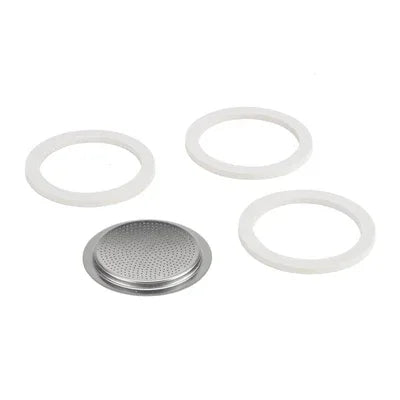 Bialetti Musa/ Venus Stainless Steel Maker - 10 Cup Gasket and Filter Set
