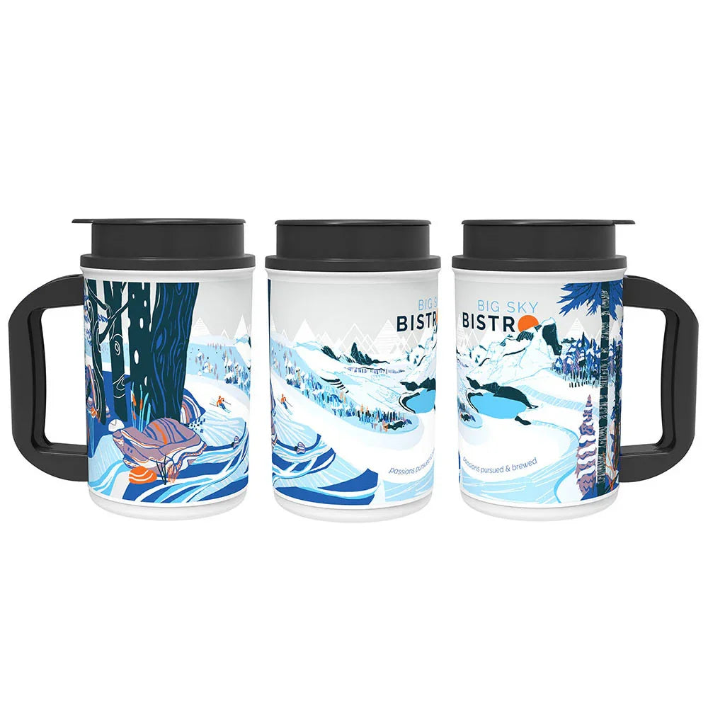 Planetary Design Big Sky Bistro Outdoor French Press 16 fl. oz. - Winter - BSBW