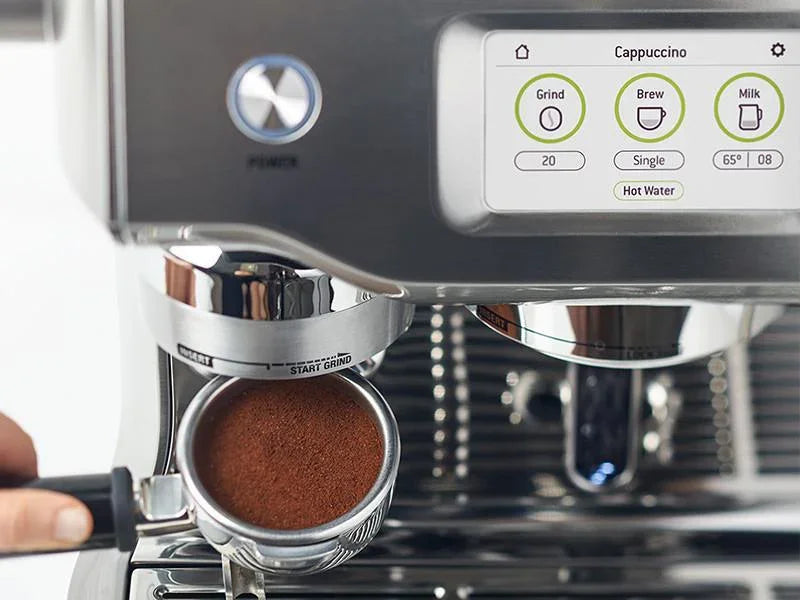 Breville - Oracle Touch Semi-Automatic Combo Espresso Machine with Grinder - BES990BSS Stainless Steel