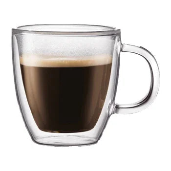 Bodum Bistro Doublewall Glass Mug 10oz. / 3L - Set of 2