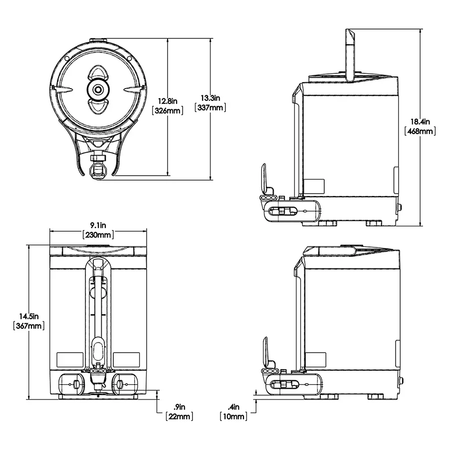 Bunn Infusion Series 1.5 Gal (5.7L) Soft Heat Server - 27850.6200