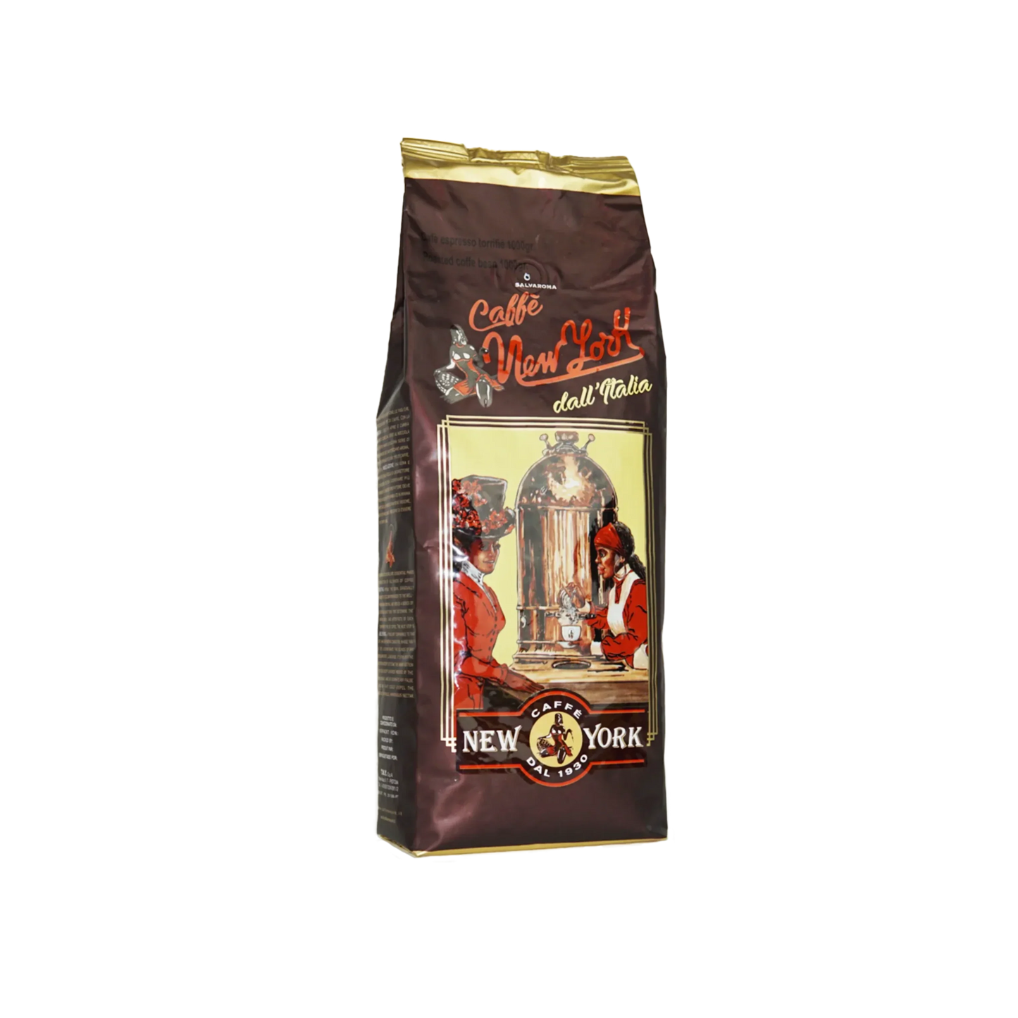 Cafe New York Coffee Beans in a Brown Bag