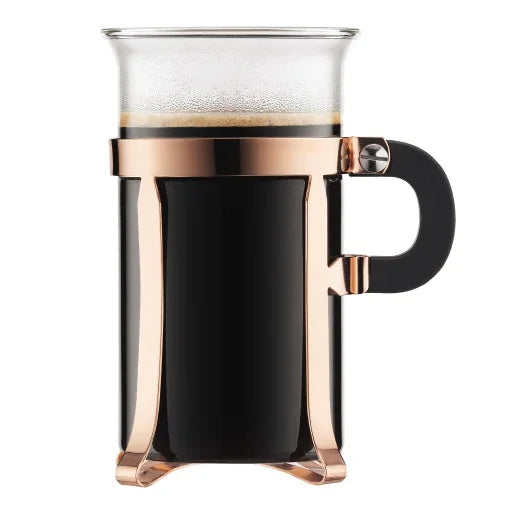 Bodum Chambord Copper Coffee Glass 10oz Set Of 2 (OPEN BOX - IN STORE PURCHSE ONLY - DISPLAY MODEL)