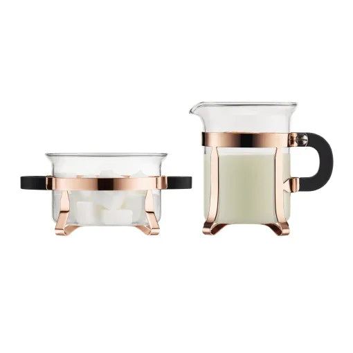 Bodum Chambord Copper Sugar and Creamer Set