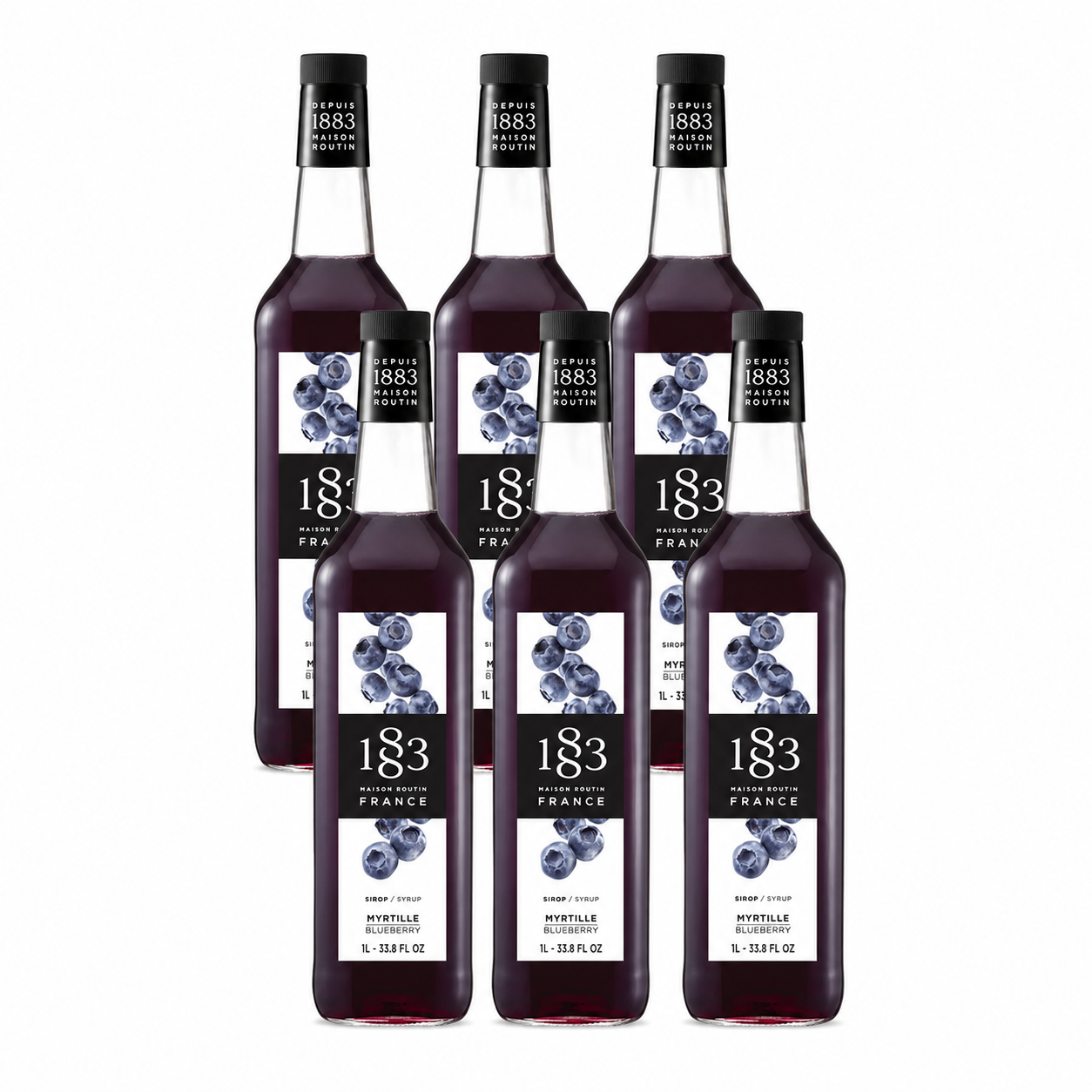 1883 Blueberry Syrup 1L Glass Bottle