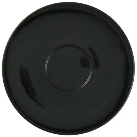 Revolution / Cremaware REVWare Cafe Saucer 6.5" Black for 6oz - 16oz Cups