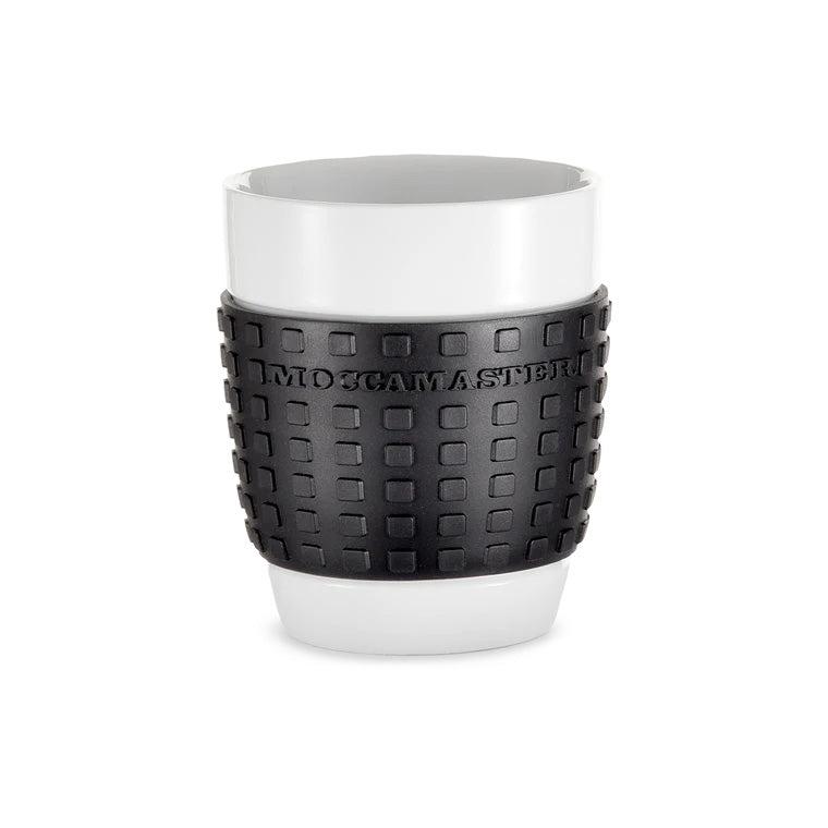 Technivorm Cup-One White Porcelain Mug with Black Silicone Grip - MA1-030