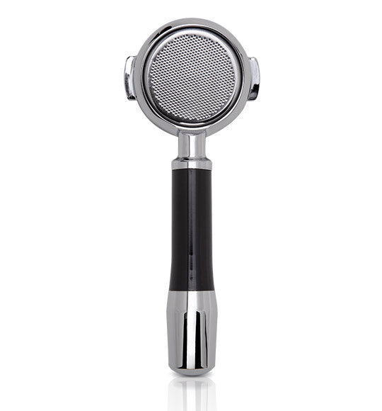 ECM Premium Bottomless Stainless Steel Portafilter with Ergonomically Angled Grip - 89476