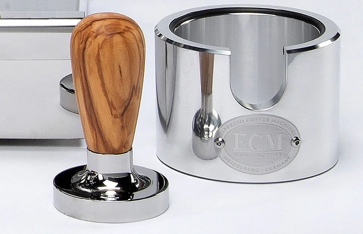 ECM Olive Wood Handle Tamper - Flat Base 58mm #89484