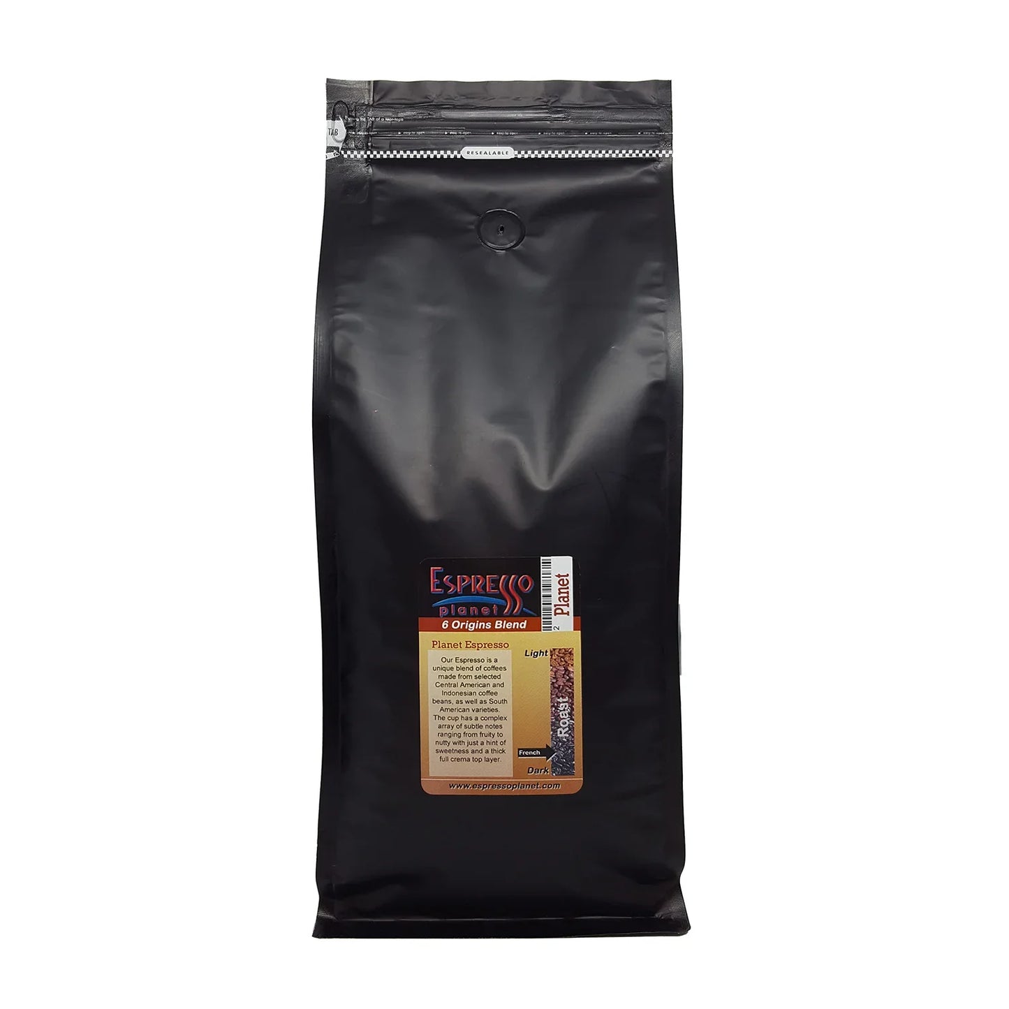 Espresso Planet Blend - Planet Espresso Blend Beans 2 lb Bag