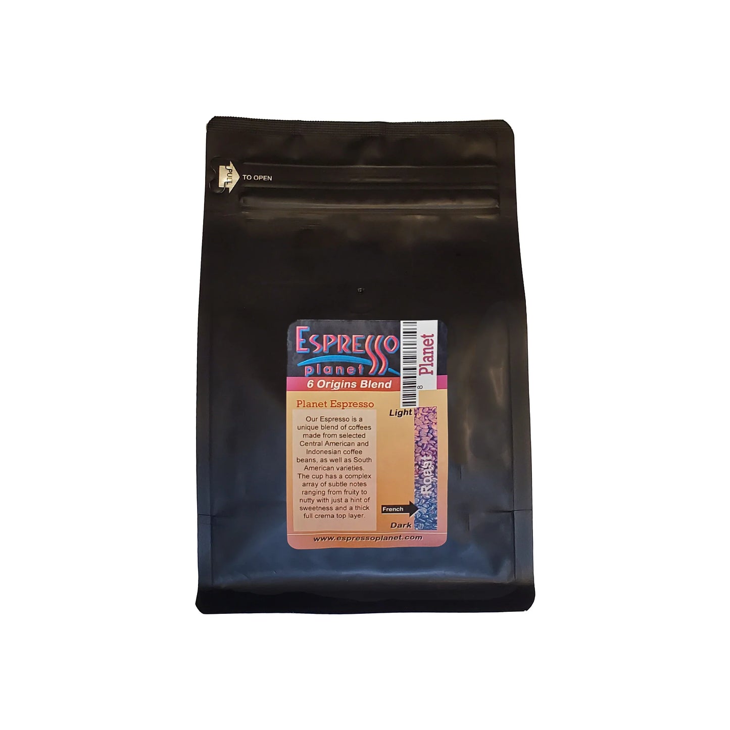 Espresso Planet Blend - Planet Espresso Blend Beans 8oz Bag