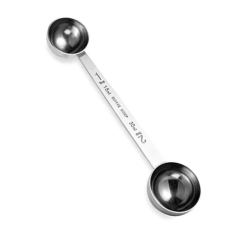 Fox Run Stainless Steel Coffee Scoop Double -- 1 tbsp/2 tbsp - 15ml/30ml #5909