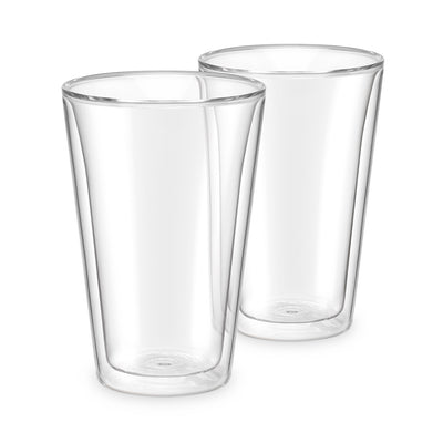 Breville the Iced Coffee Duo Dual Wall Glass Cups 400ml/13.50oz Set of 2 - BES047CLR