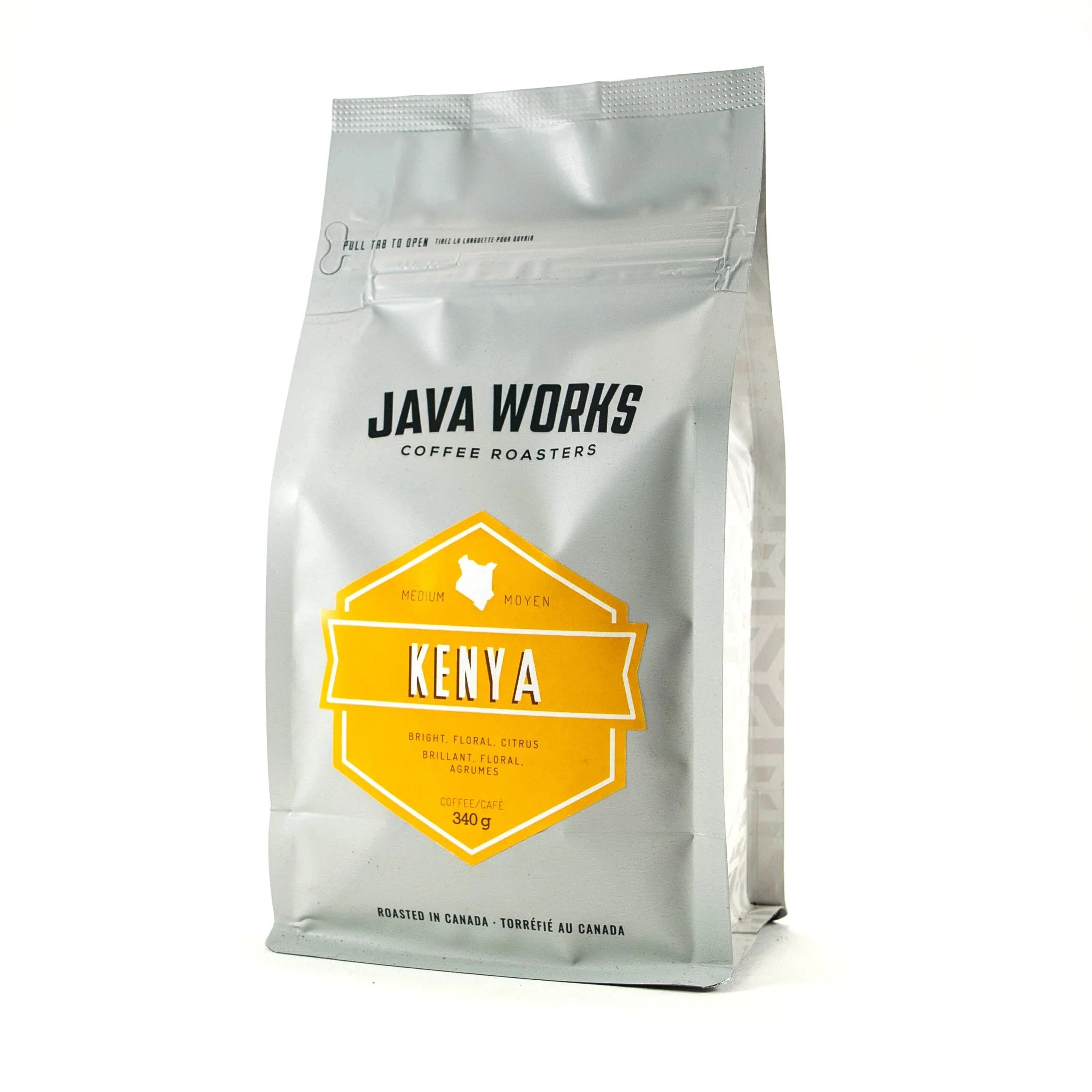 Java Works Single Origin Kenya Whole Beans 12oz bag Espresso Planet