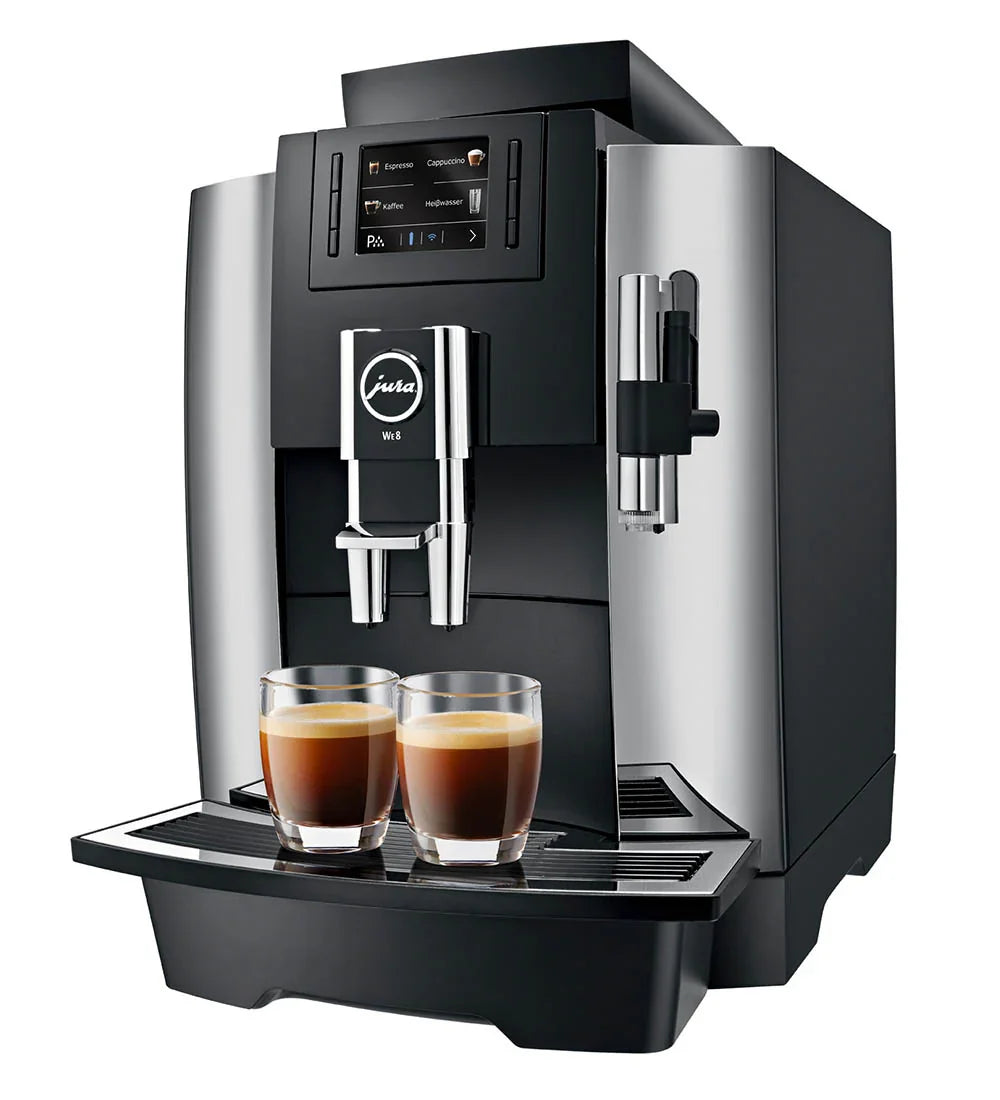Jura - WE8 Professional Super Automatic Espresso Machine CHROME TFT Display P.E.P. #15145 (OPEN BOX - IN STORE PURCHASE - STORE DEMO MODEL)