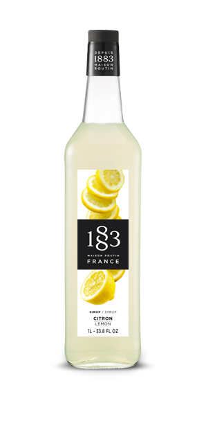 1883 Lemon Syrup 1L Glass Bottle