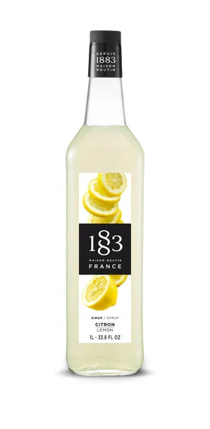 1883 Lemon Syrup 1L Glass Bottle