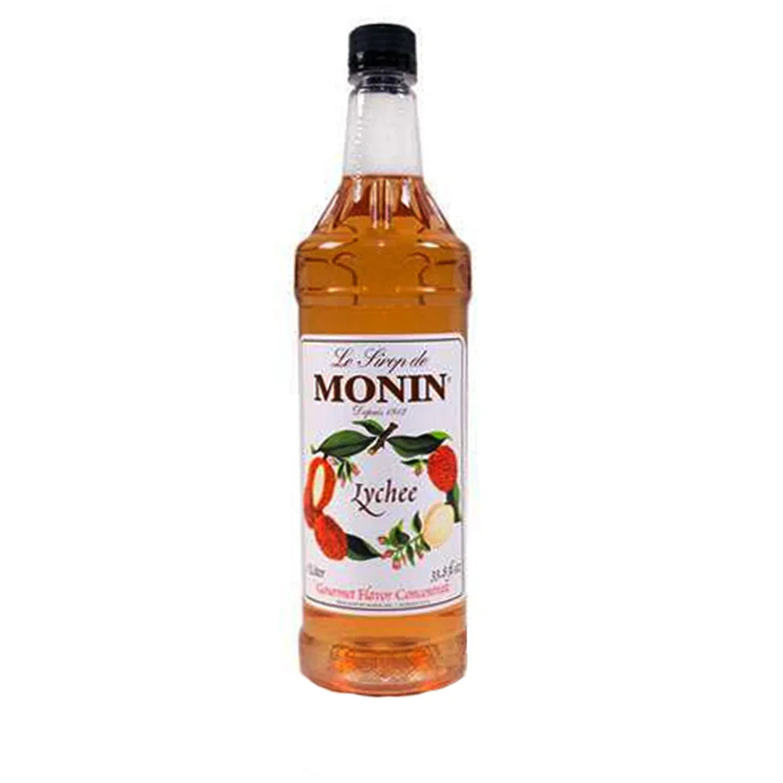 Monin Lychee Syrup 1L Plastic Bottle