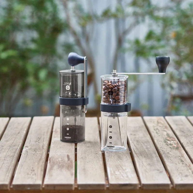 Hario Coffee Mill Smart G Transparent Grinder with Ceramic Burrs - MSG-2-T