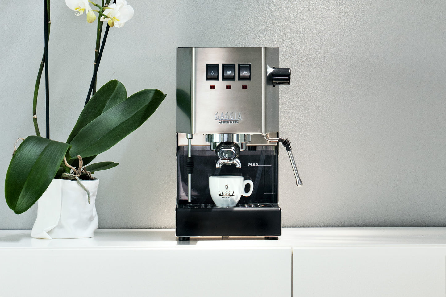 Gaggia - Classic Pro E24 Espresso Machine - Stainless Steel Inox # Classic E24 SS RI9380/46